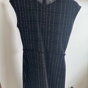 Zara Black Sheath Dress Sleeveless Crew Neck